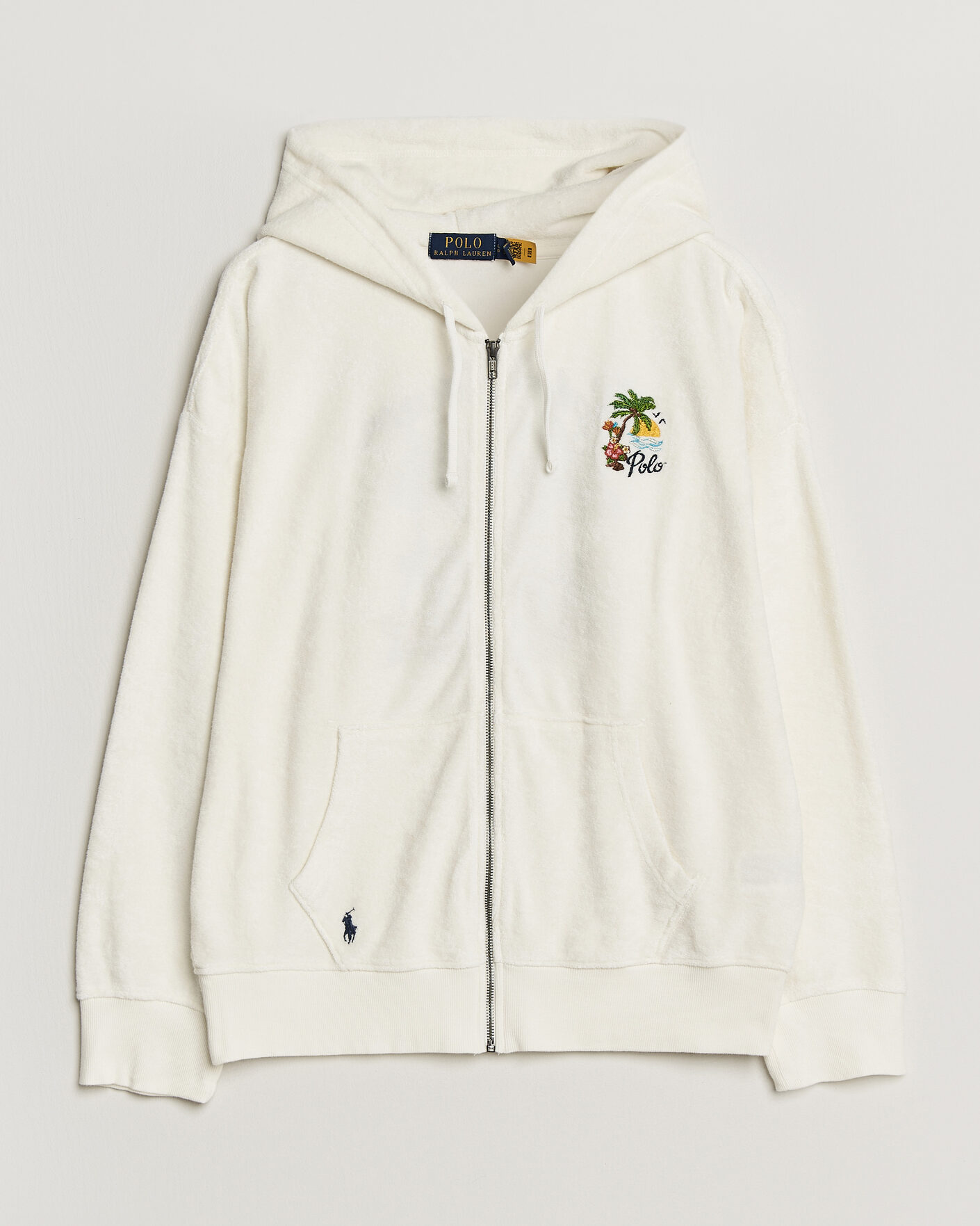Herren | Pullover | Polo Ralph Lauren | Cotton Terry Printed Full-Zip Hoodie Nevis