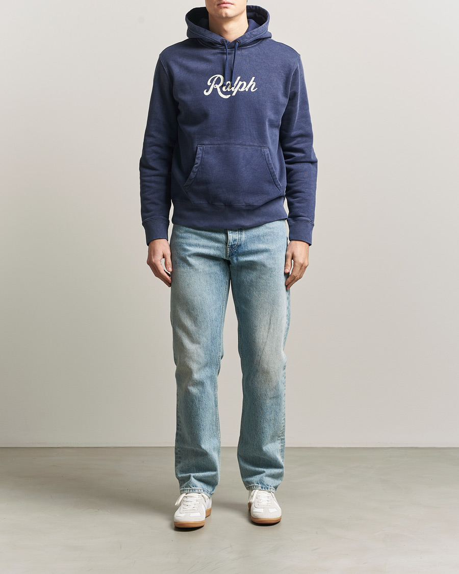 Herren | Pullover | Polo Ralph Lauren | Vintage Fleece Logo Hoodie Dark Cobalt