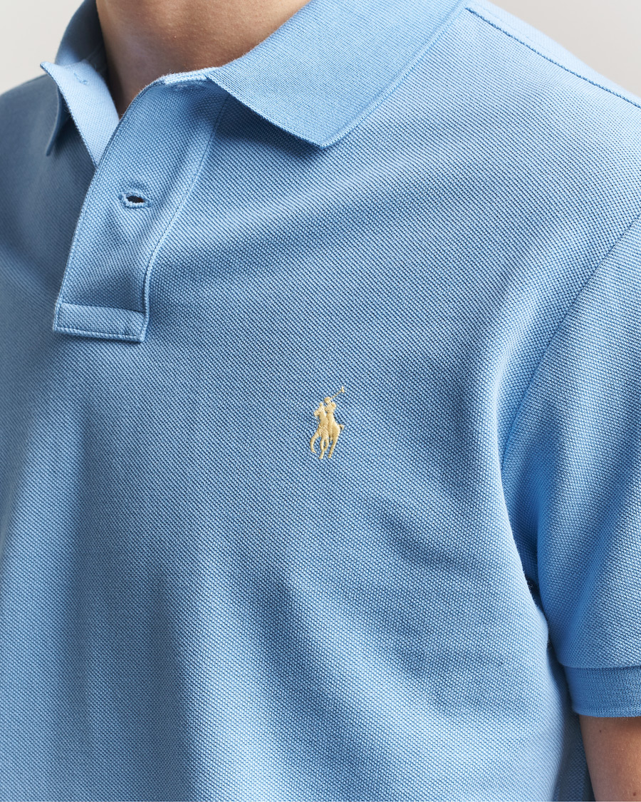 Herren | Poloshirts | Polo Ralph Lauren | Custom Slim Fit Polo Bristol Blue