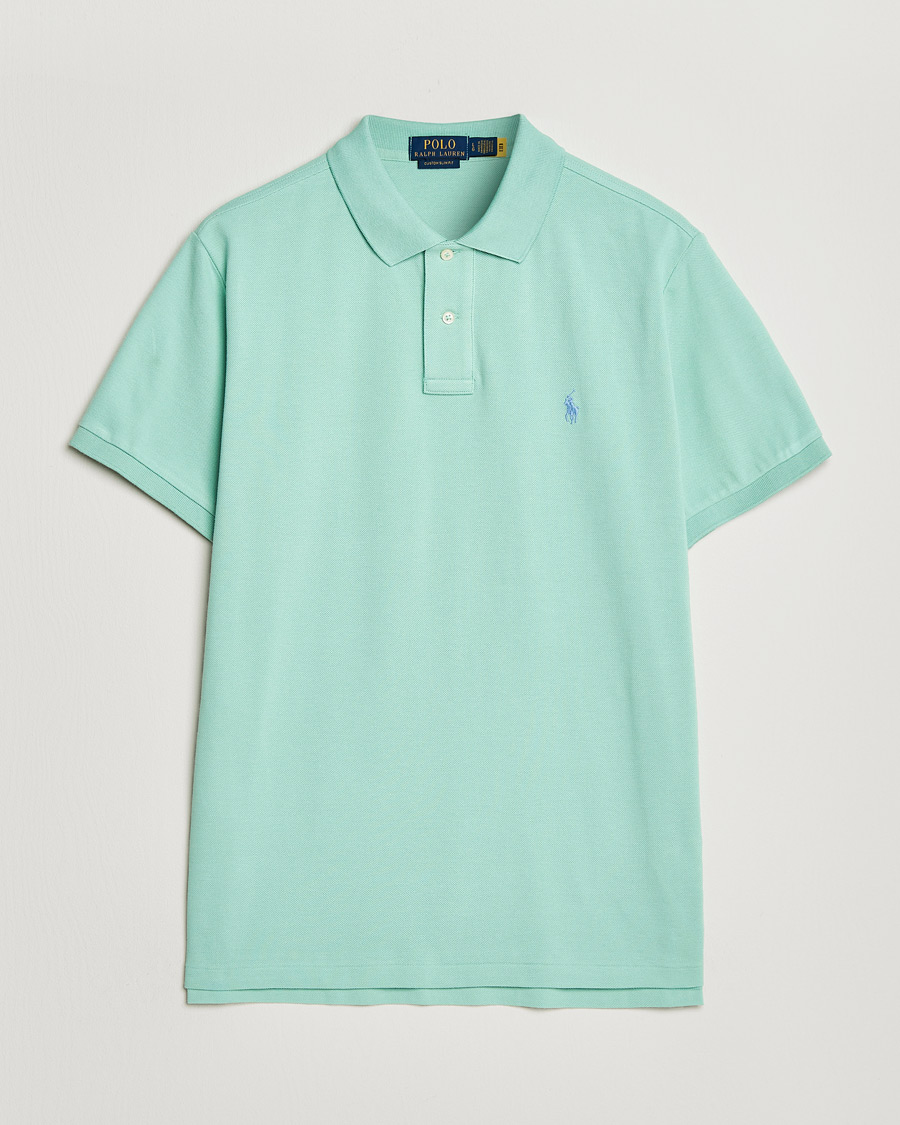 Herren | Poloshirts | Polo Ralph Lauren | Custom Slim Fit Polo Celadon
