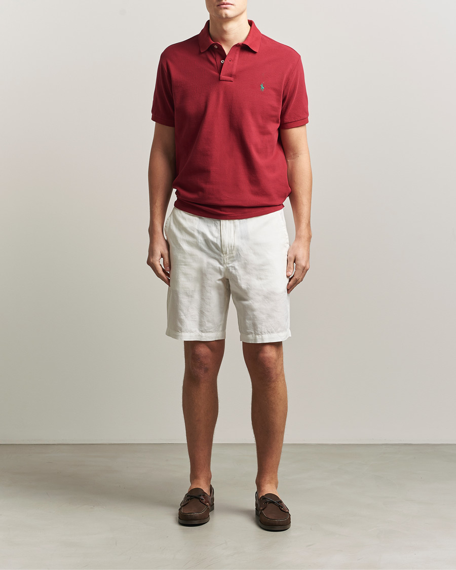 Herren | Poloshirts | Polo Ralph Lauren | Custom Slim Fit Polo Heritage Red