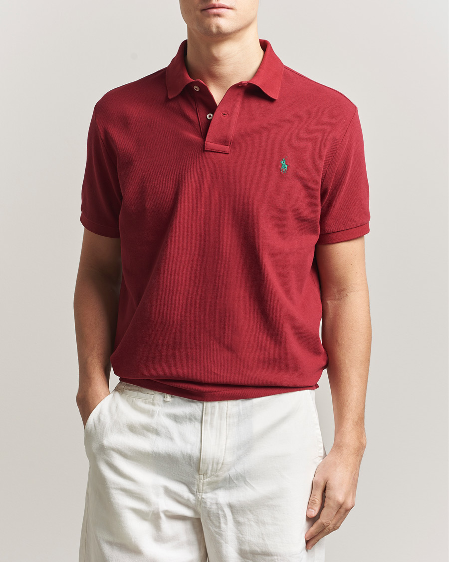 Herren | Poloshirts | Polo Ralph Lauren | Custom Slim Fit Polo Heritage Red