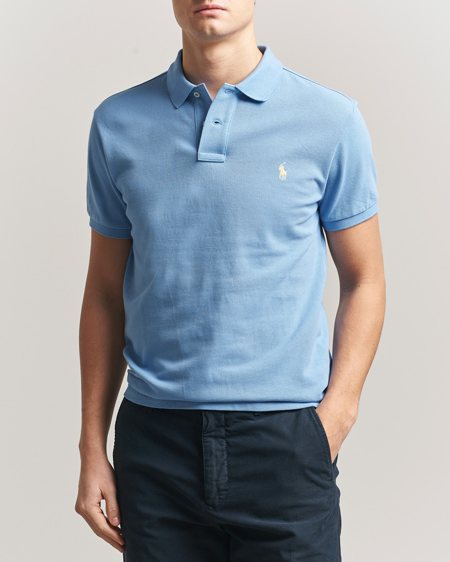 Herren | Poloshirts | Polo Ralph Lauren | Slim Fit Polo Bristol Blue