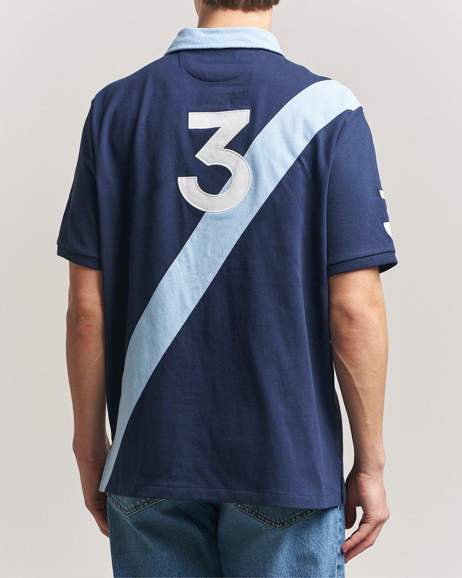 Herren | Poloshirts | Polo Ralph Lauren | Diagonal Striped Polo Newport Navy