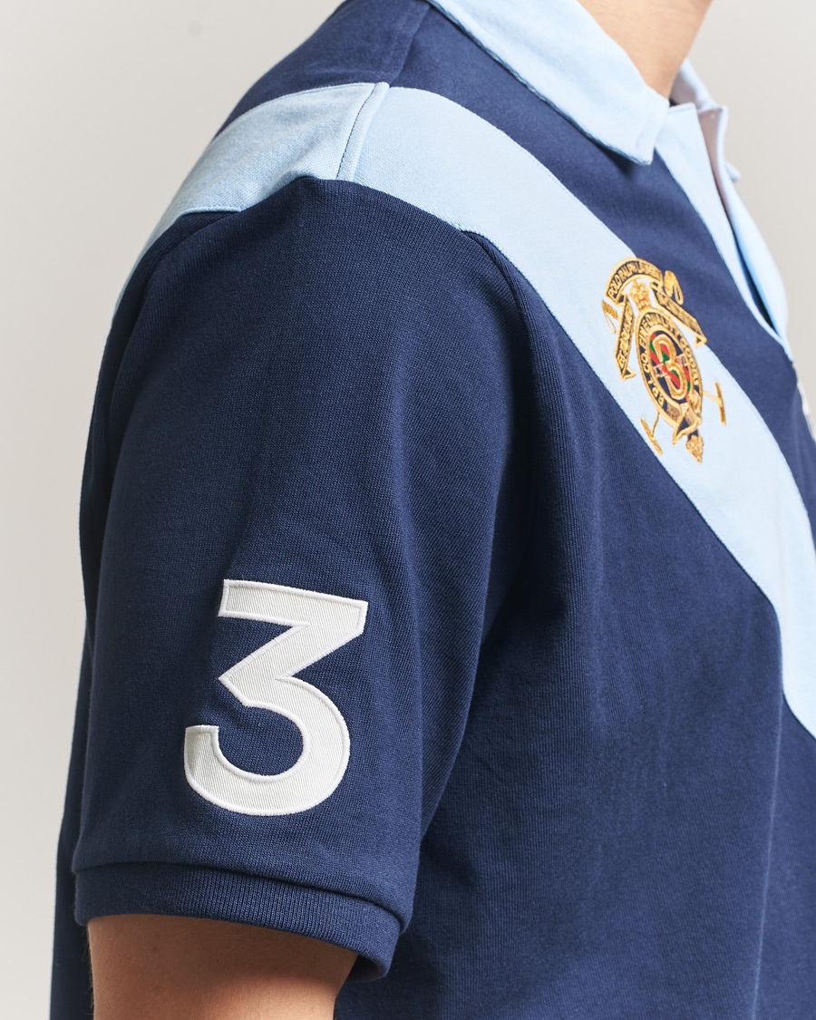 Herren | Poloshirts | Polo Ralph Lauren | Diagonal Striped Polo Newport Navy