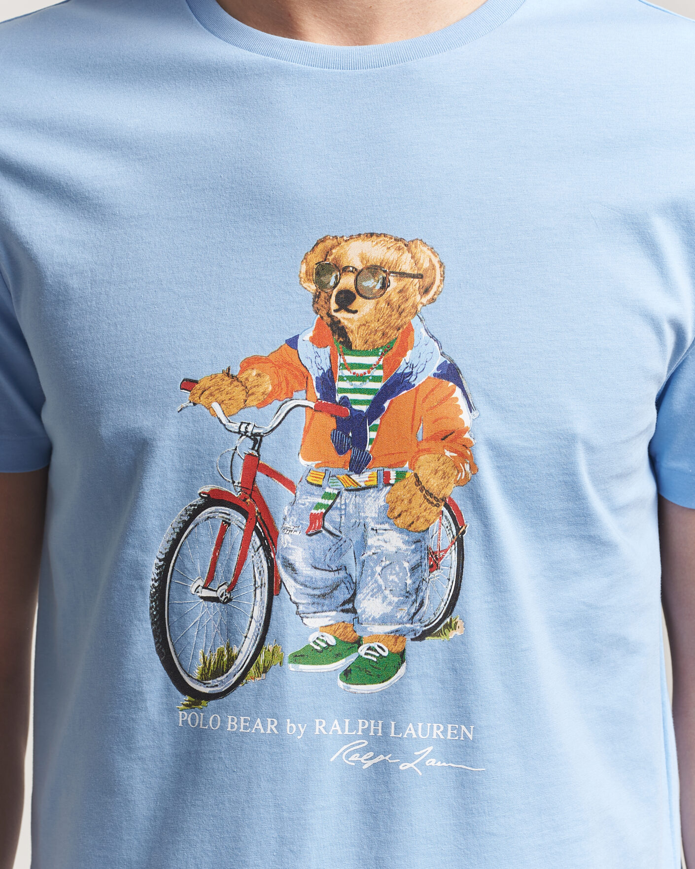 Herren | T-Shirts | Polo Ralph Lauren | Jersey Bear T-Shirt Austin Blue