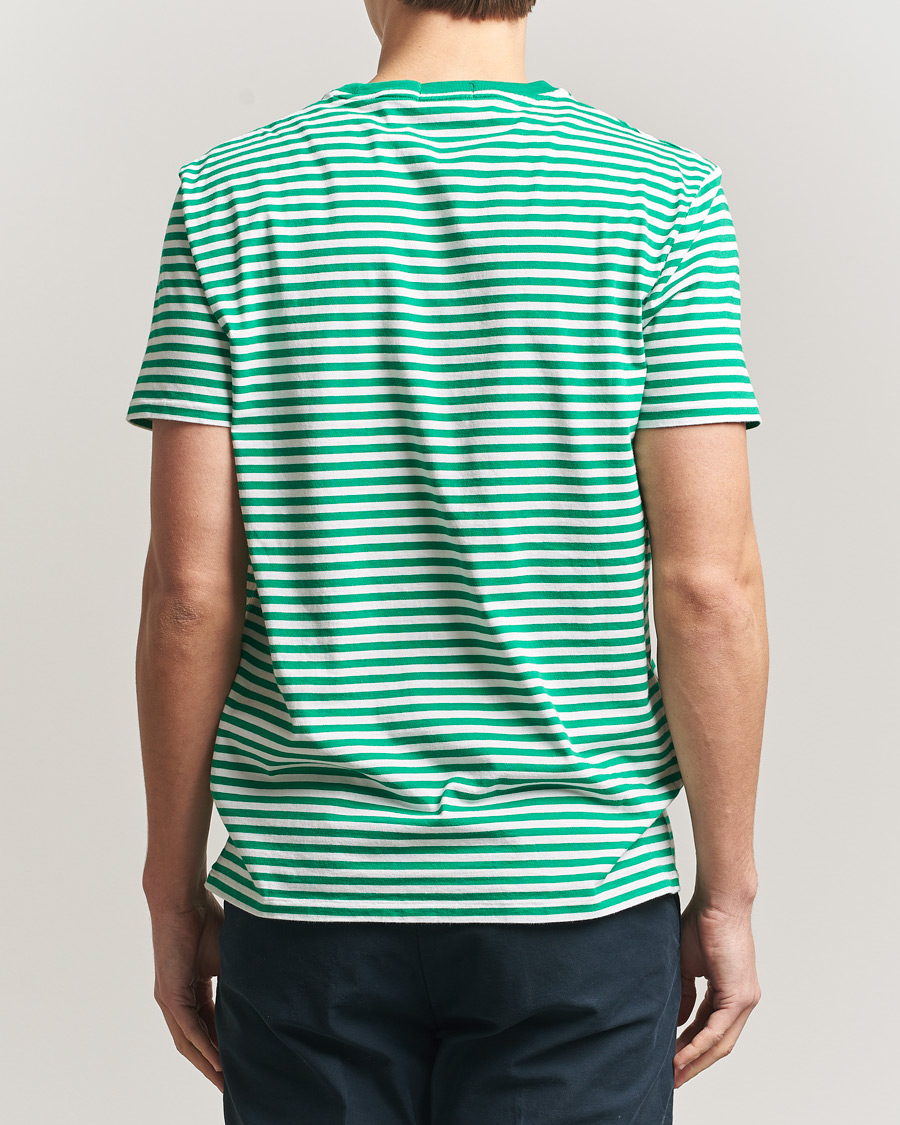 Herren | T-Shirts | Polo Ralph Lauren | Crew Neck Striped T-Shirt Billiard/White