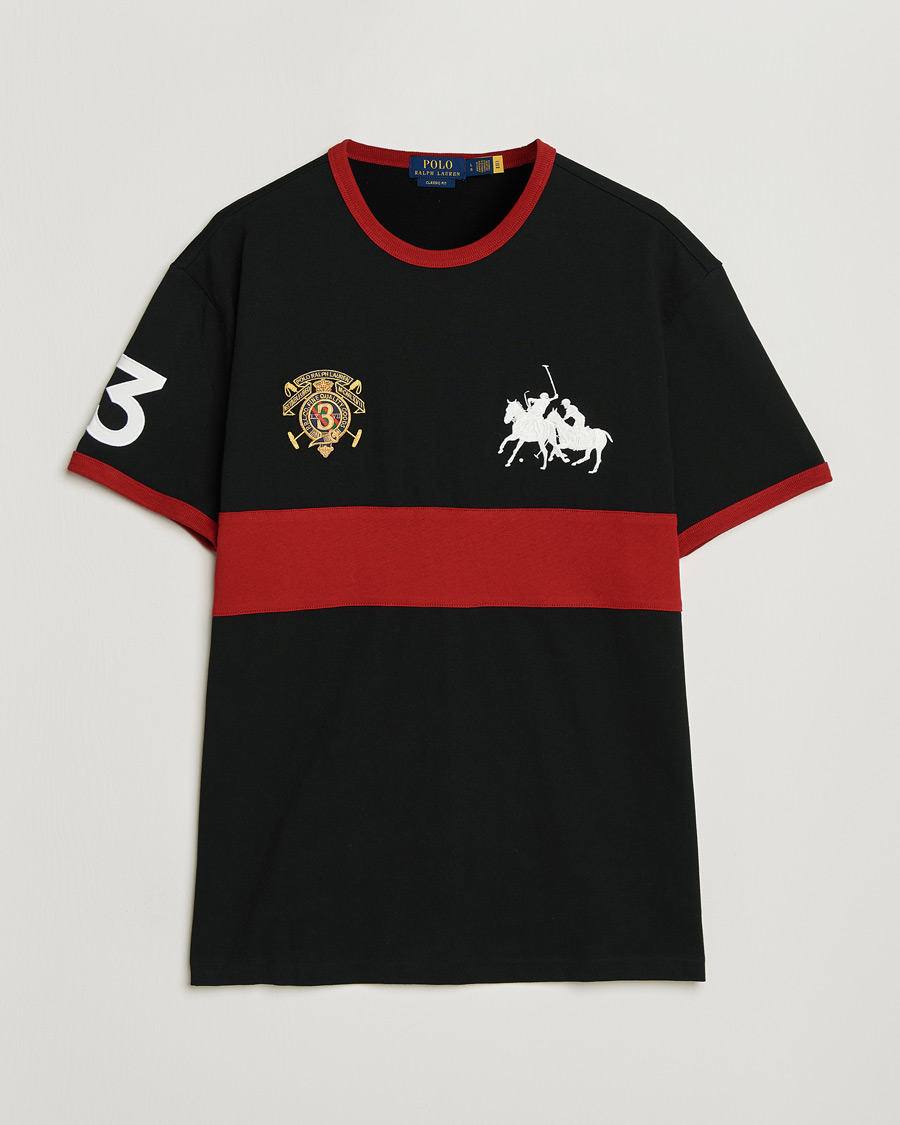 Herren | T-Shirts | Polo Ralph Lauren | Jersey Logo T-Shirt Polo Black/Sweet Tomato