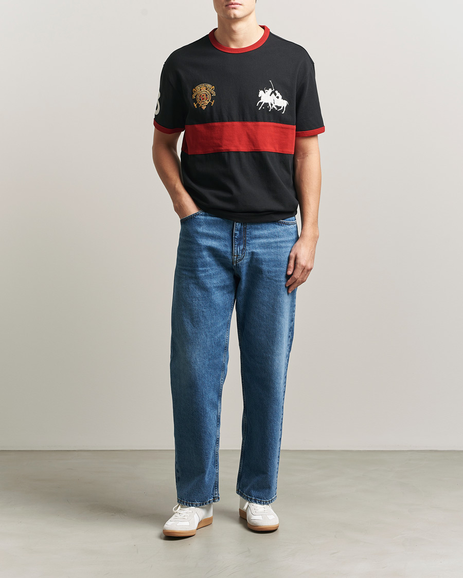 Herren | T-Shirts | Polo Ralph Lauren | Jersey Logo T-Shirt Polo Black/Sweet Tomato