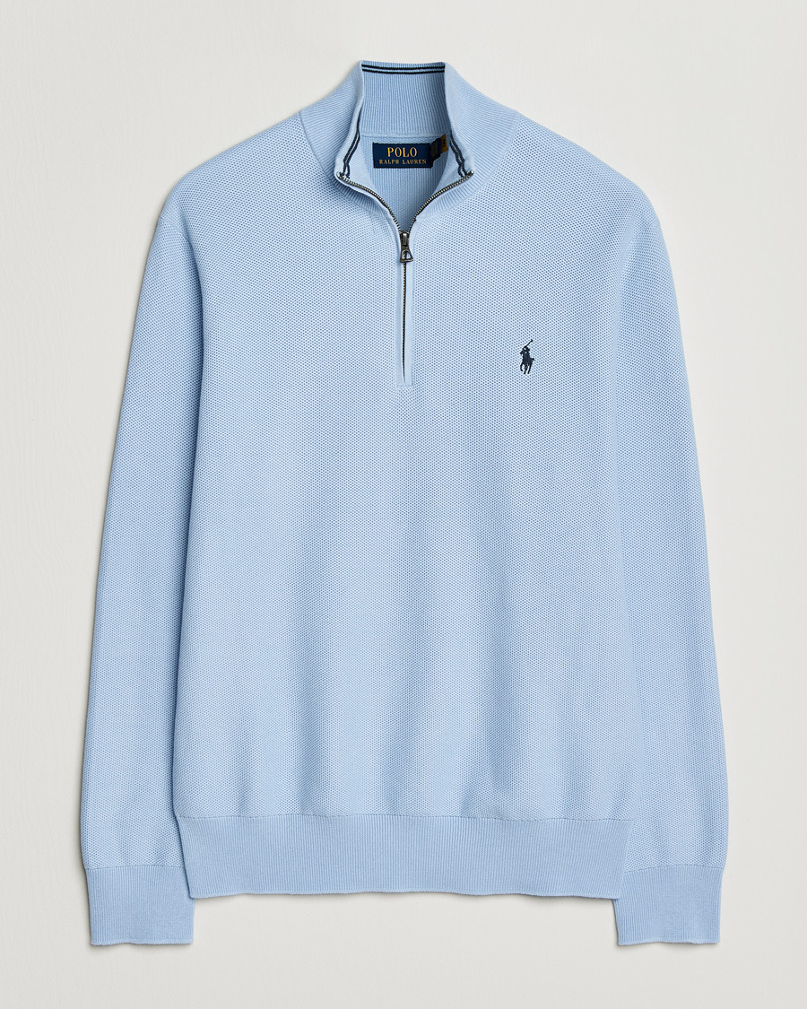 Herren | Pullover | Polo Ralph Lauren | Textured Half Zip Office Blue