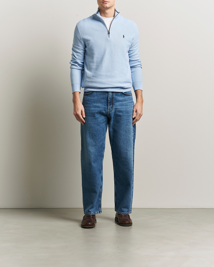 Herren | Pullover | Polo Ralph Lauren | Textured Half Zip Office Blue