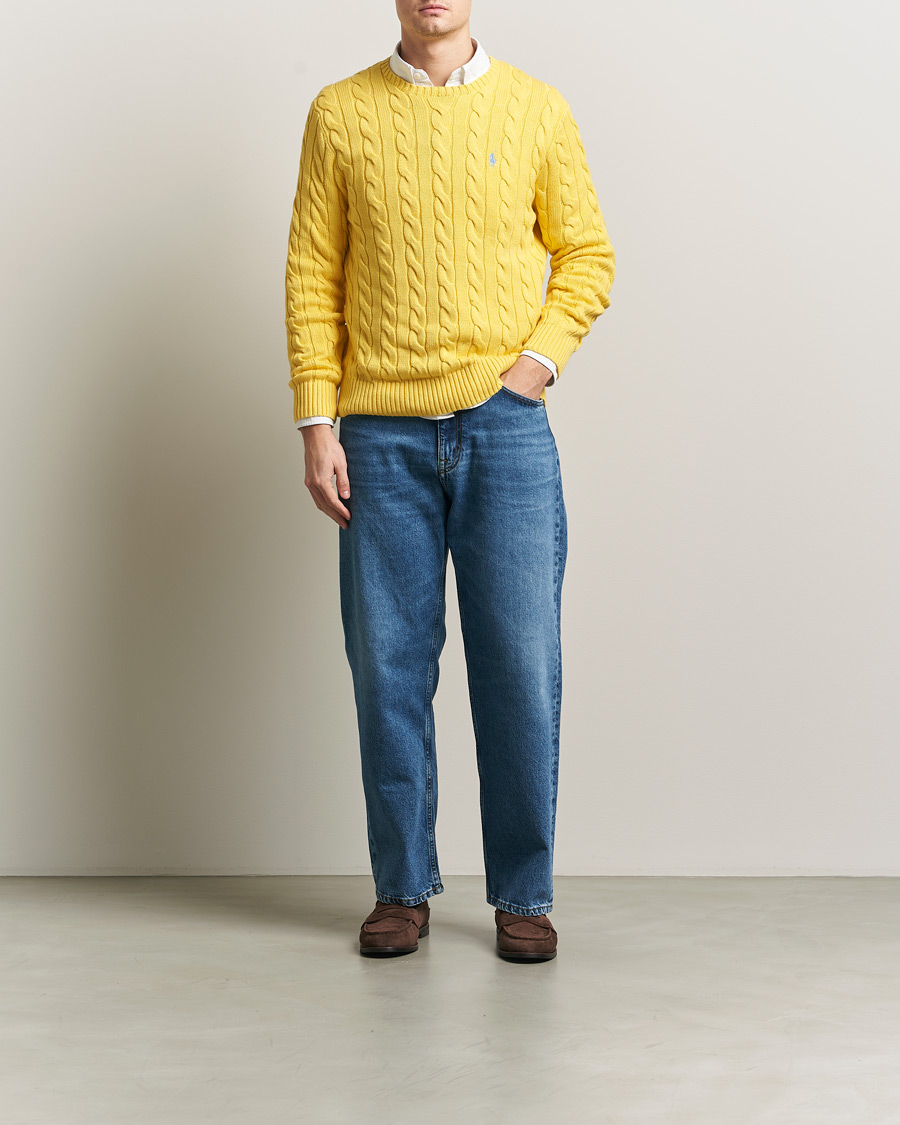 Herren | Pullover | Polo Ralph Lauren | Cotton Cable Pullover Sunfish Yellow