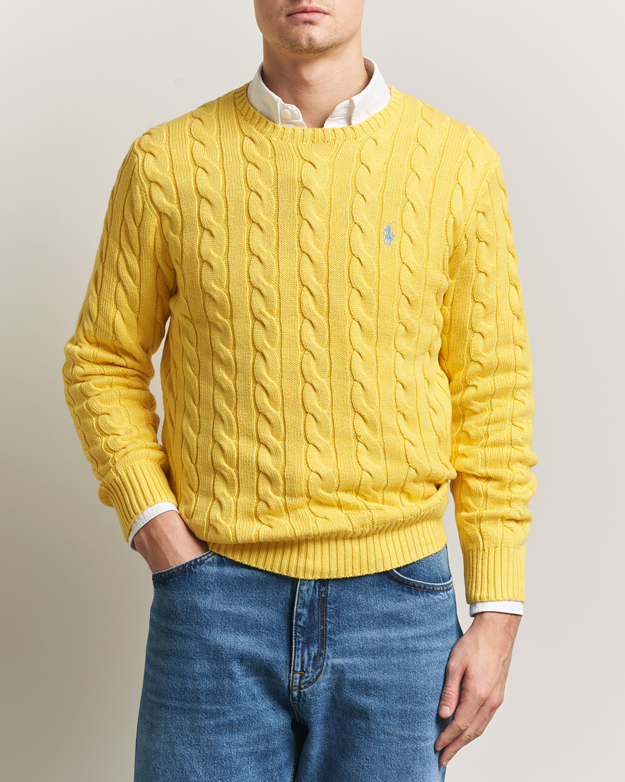 Herren | Pullover | Polo Ralph Lauren | Cotton Cable Pullover Sunfish Yellow