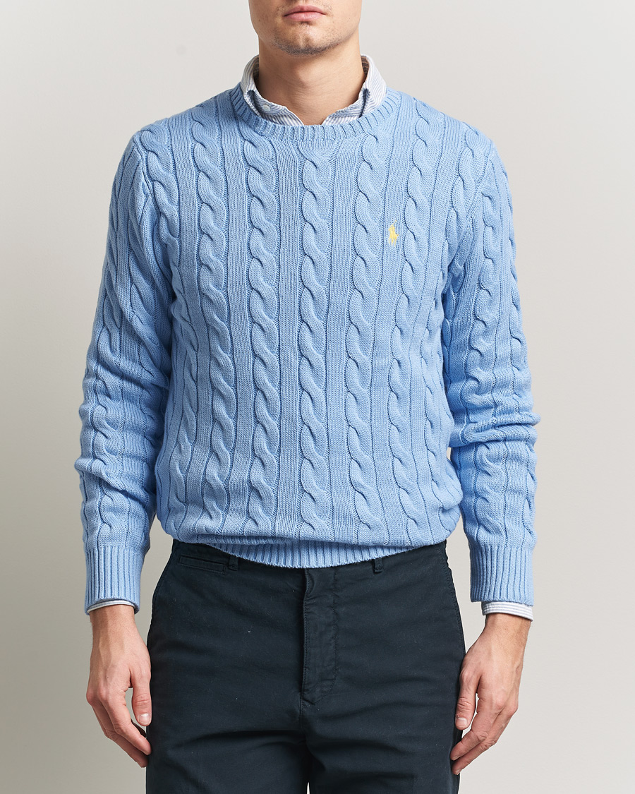 Herren | Pullover | Polo Ralph Lauren | Cotton Cable Pullover Austin Blue