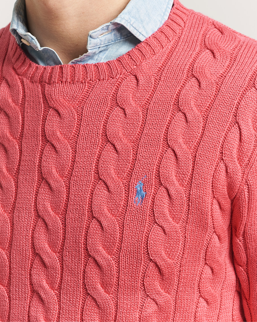 Herren | Pullover | Polo Ralph Lauren | Cotton Cable Pullover Pale Red
