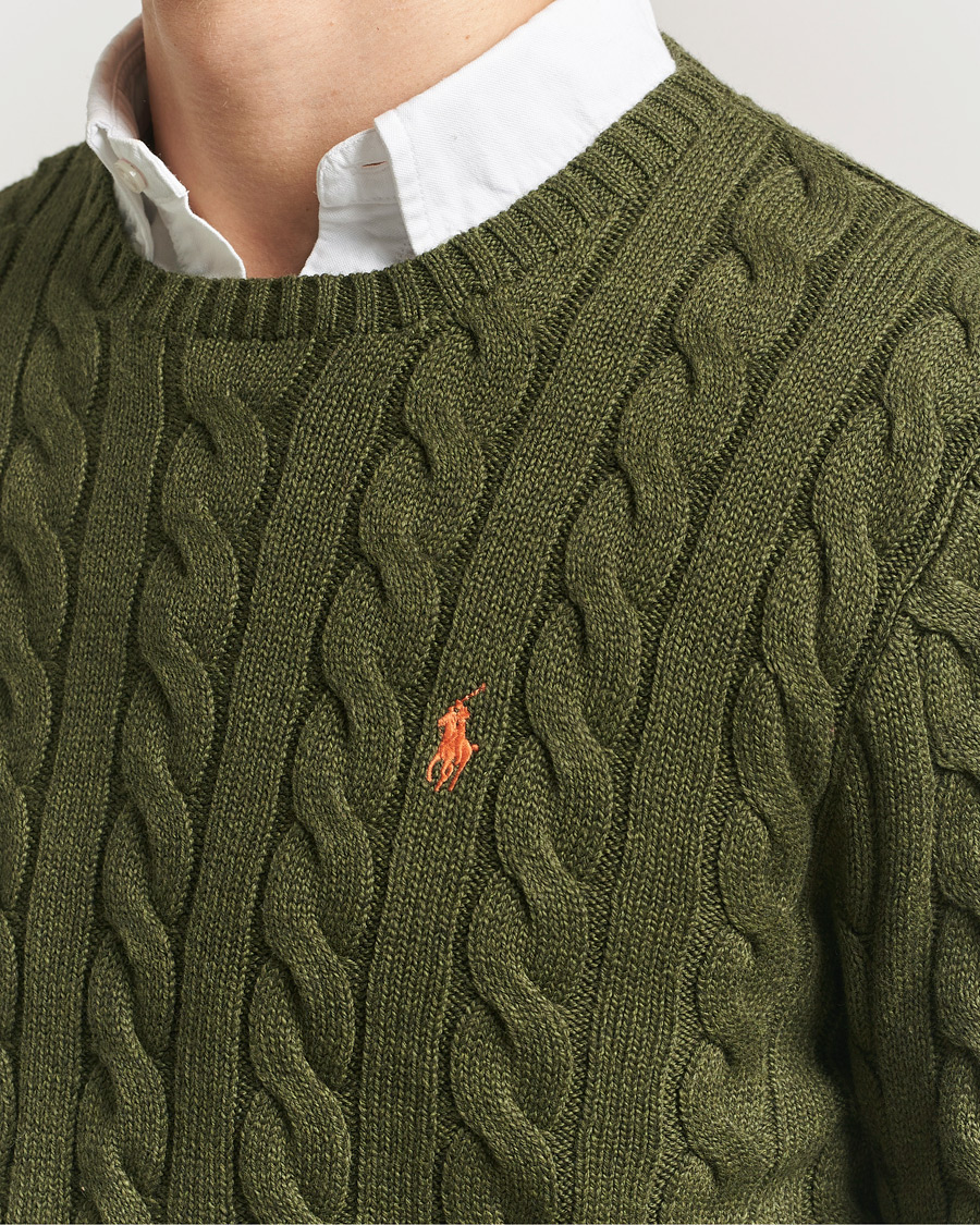 Herren | Pullover | Polo Ralph Lauren | Cotton Cable Pullover Garden Trail Heather