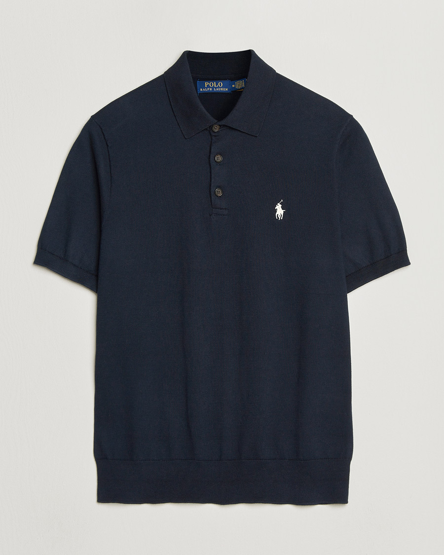 Herren | Poloshirts | Polo Ralph Lauren | Knitted Short Sleeve Polo Hunter Navy