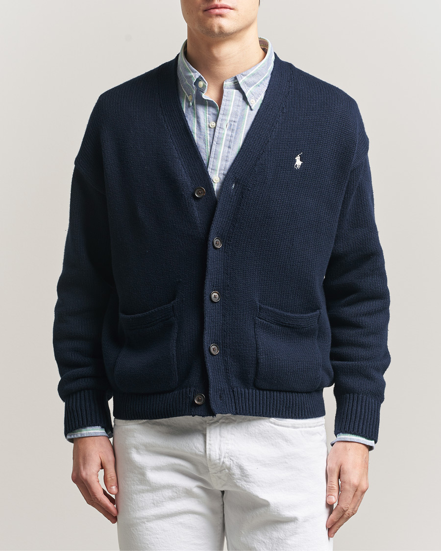 Herren | Pullover | Polo Ralph Lauren | Cotton Cardigan Hunter Navy