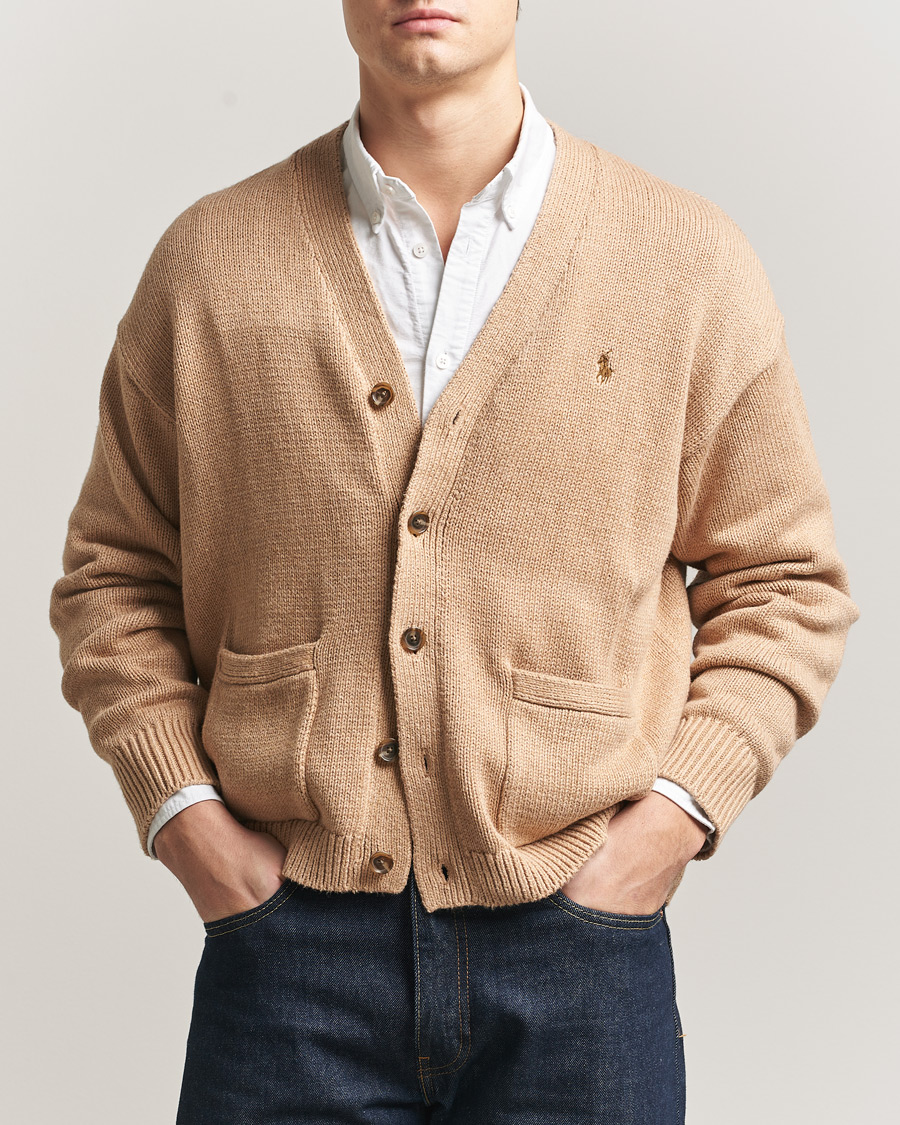 Herren | Pullover | Polo Ralph Lauren | Cotton Cardigan Camel Melange