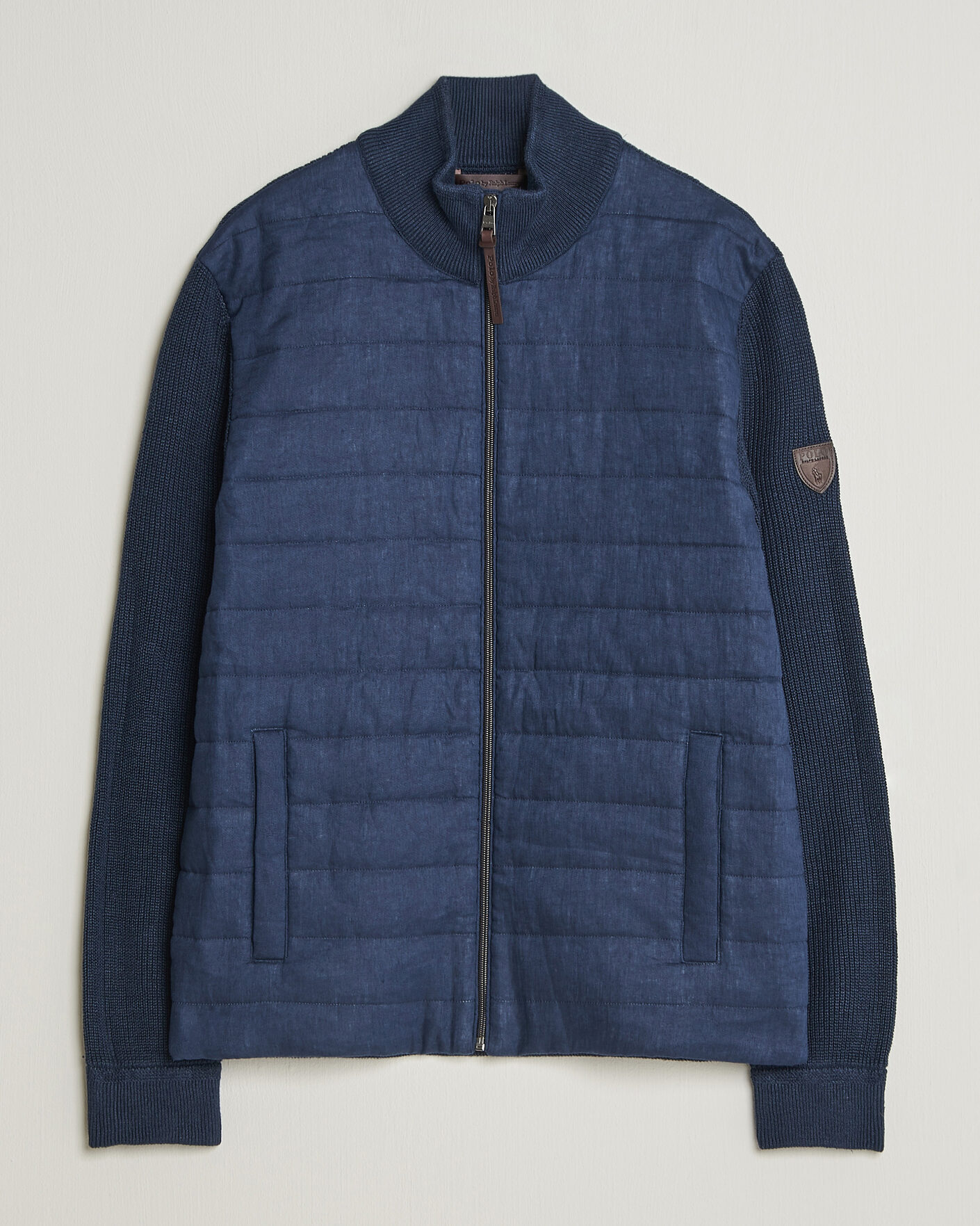 Herren | Pullover | Polo Ralph Lauren | Linen Full Zip Sweater Navy