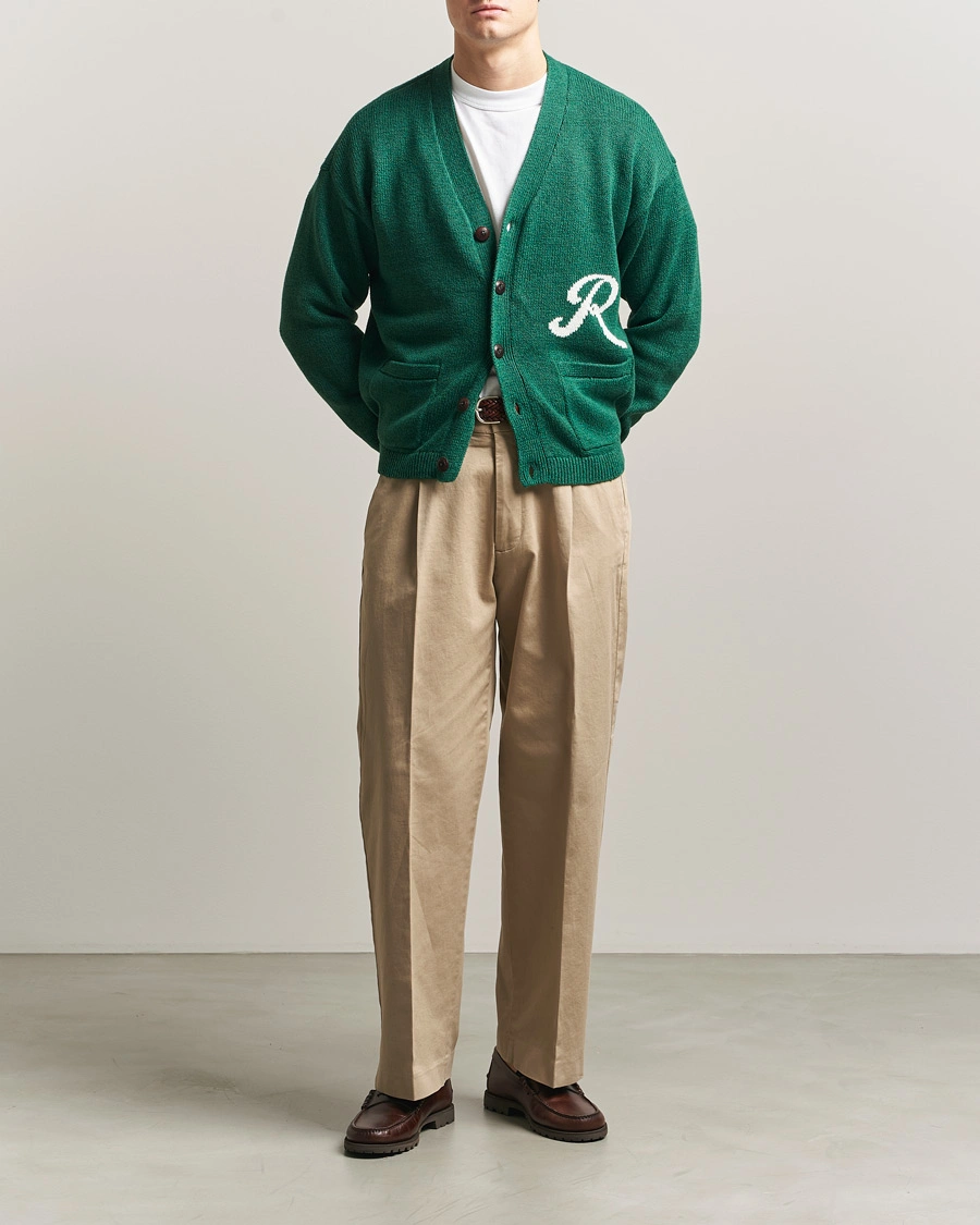 Herren | Pullover | Polo Ralph Lauren | Linen Blend Cardigan Bay Green