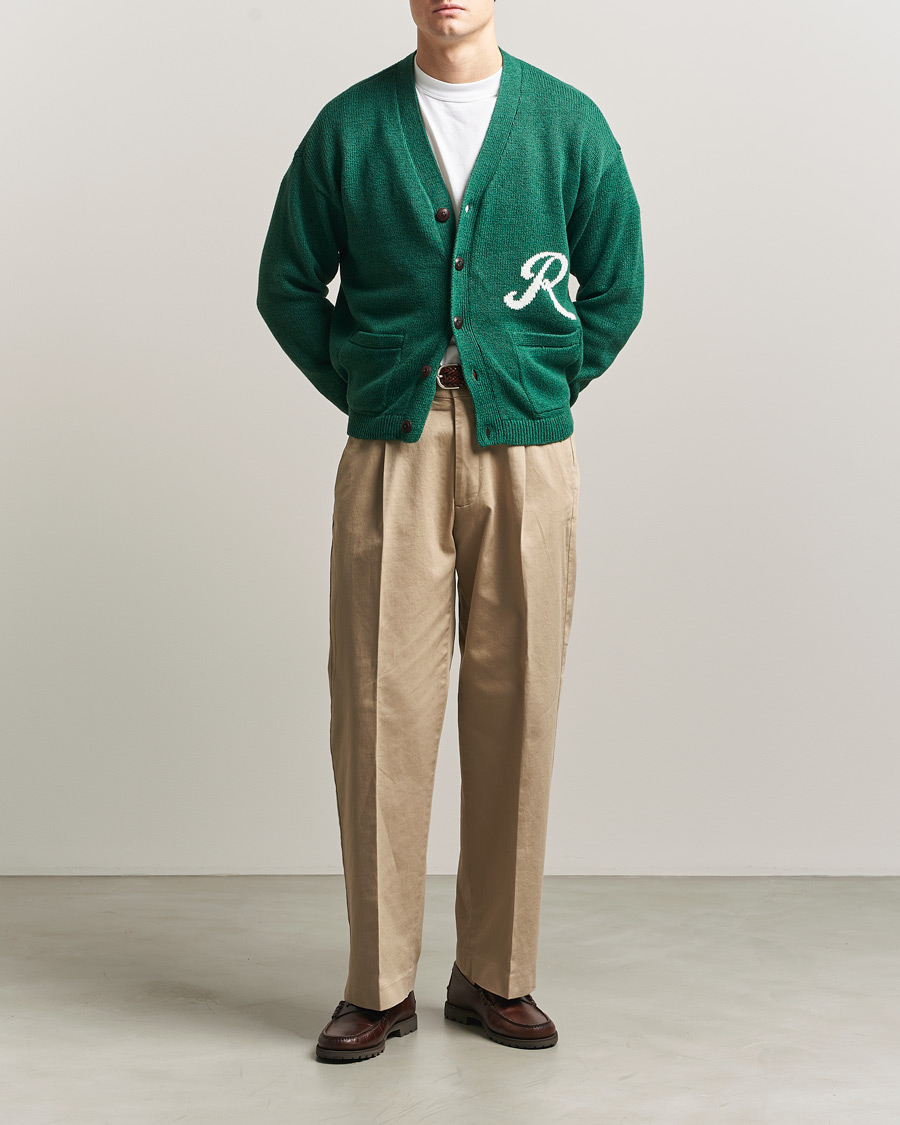 Herren | Pullover | Polo Ralph Lauren | Linen Blend Cardigan Bay Green