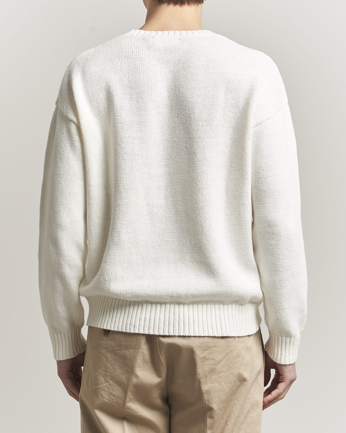 Herren | Pullover | Polo Ralph Lauren | Linen Blend Sweater Deckwash White