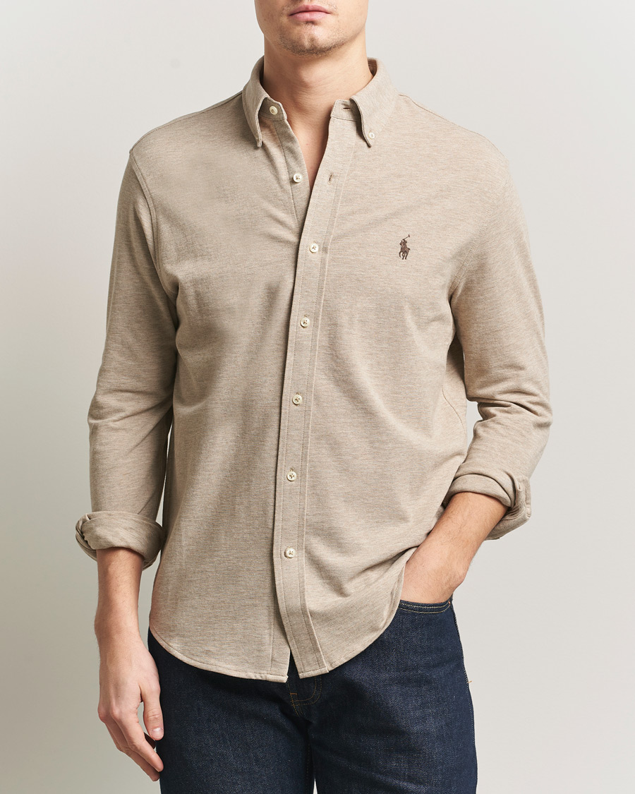 Herren | Hemden | Polo Ralph Lauren | Featherweight Mesh Shirt Tuscan Beige