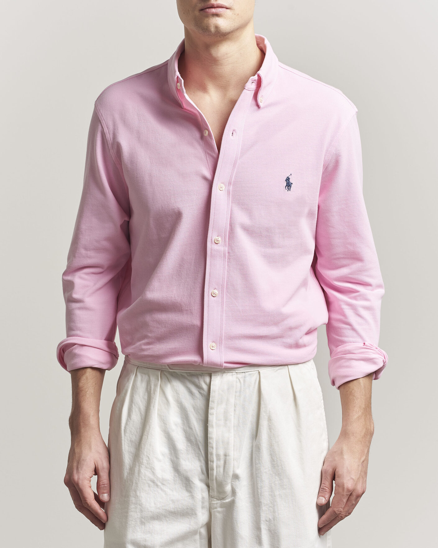 Herren | Hemden | Polo Ralph Lauren | Featherweight Mesh Shirt Carmel Pink