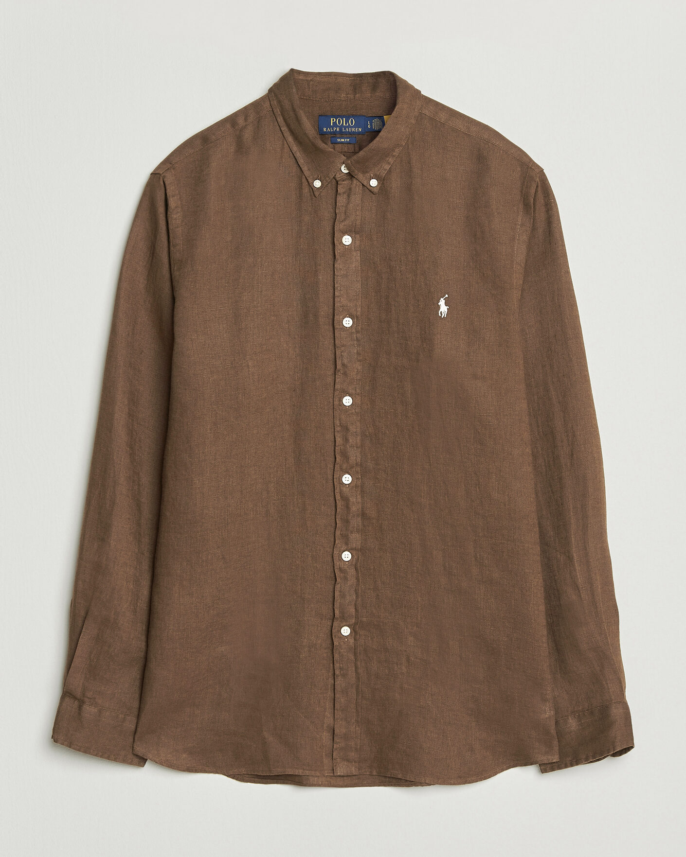 Herren | Hemden | Polo Ralph Lauren | Slim Fit Linen Shirt Chestnut