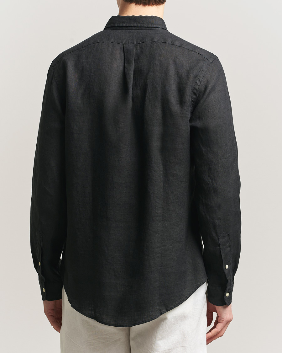 Herren | Hemden | Polo Ralph Lauren | Slim Fit Linen Shirt Polo Black