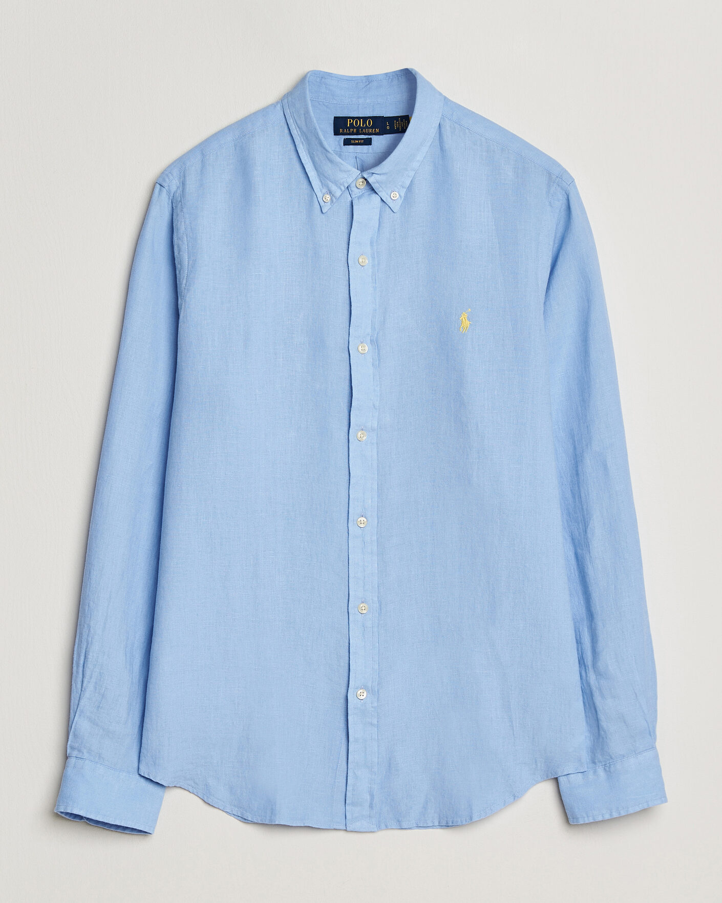 Herren | Hemden | Polo Ralph Lauren | Slim Fit Linen Shirt Austin Blue