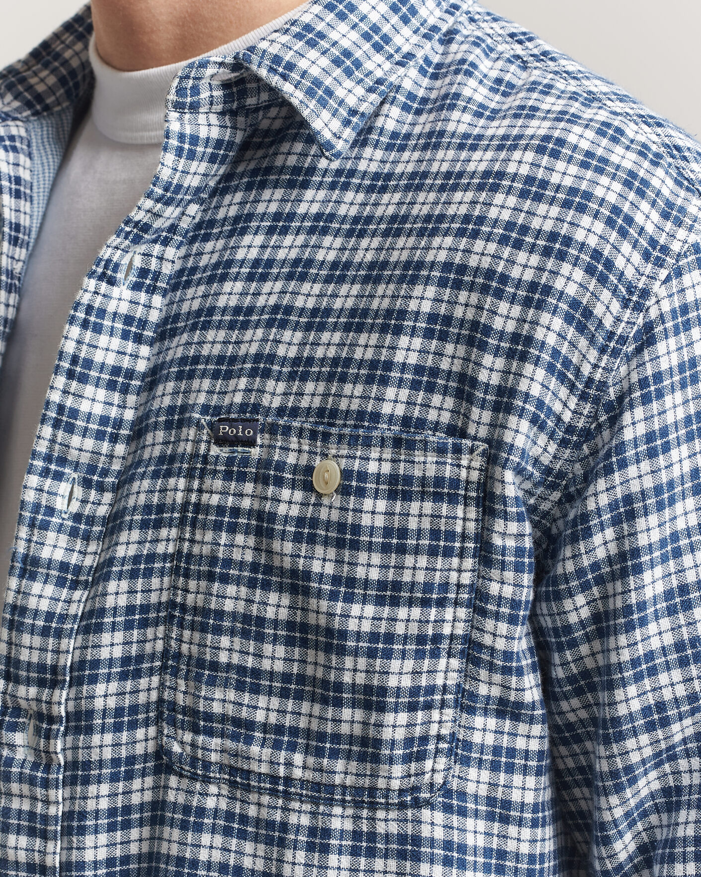 Herren | Hemden | Polo Ralph Lauren | Double Faced Oxford Shirt Dark Indigo Cream