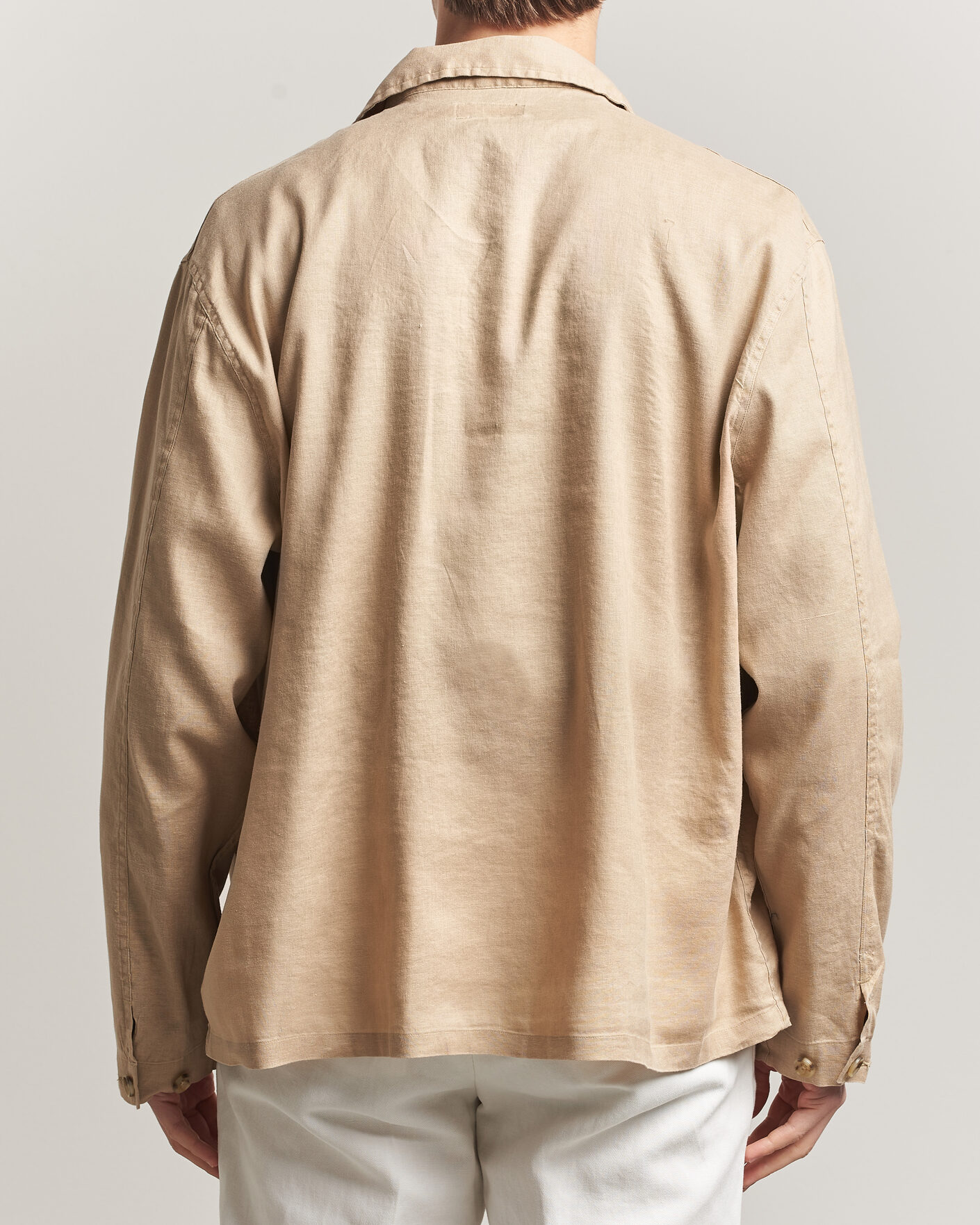 Herren | Hemden | Polo Ralph Lauren | Stretch Linen Overshirt Coastal Beige
