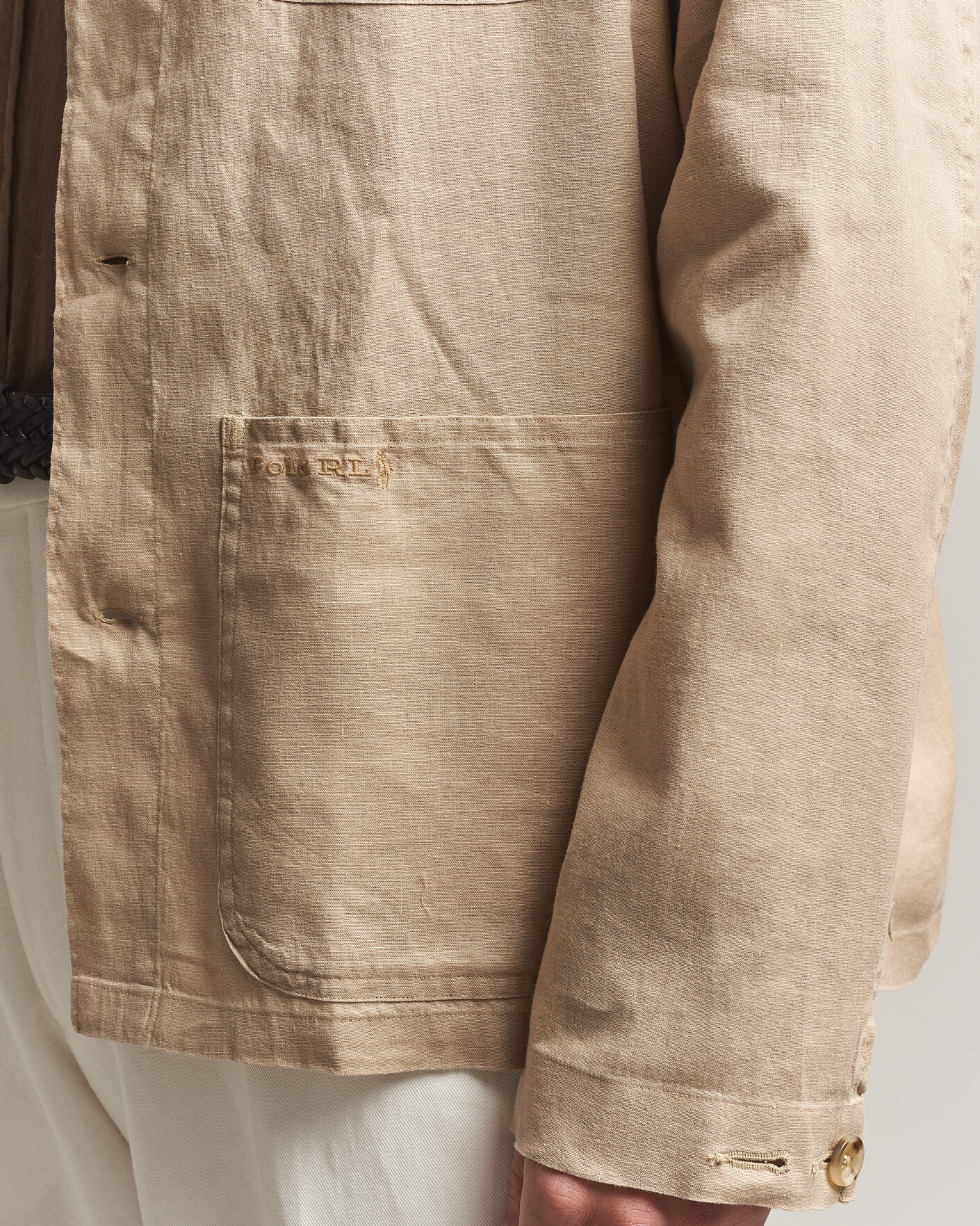 Herren | Hemden | Polo Ralph Lauren | Stretch Linen Overshirt Coastal Beige