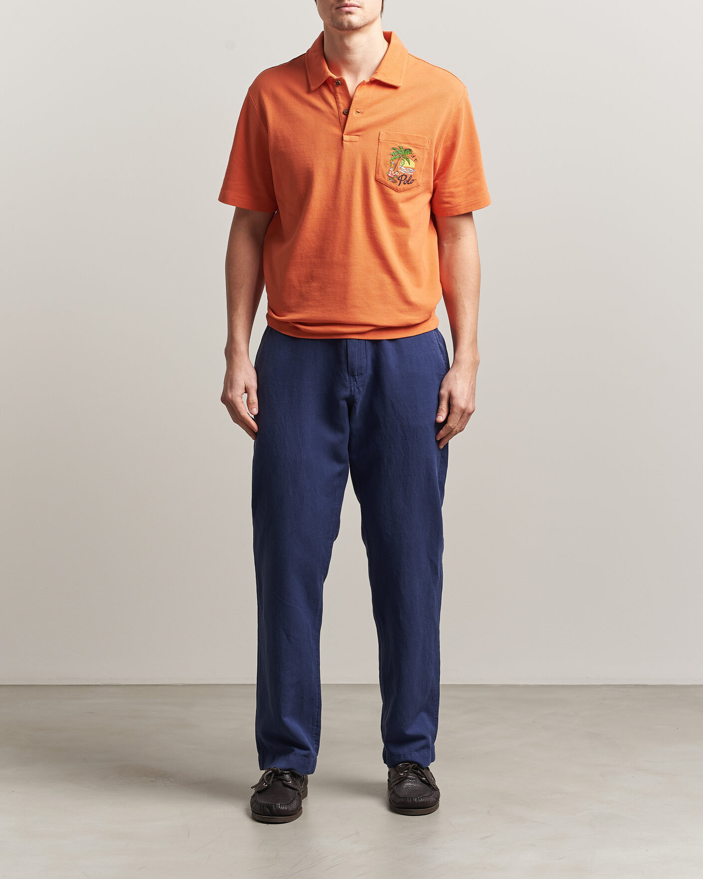 Herren | Hosen | Polo Ralph Lauren | Linen Cotton Pants New Classic Navy