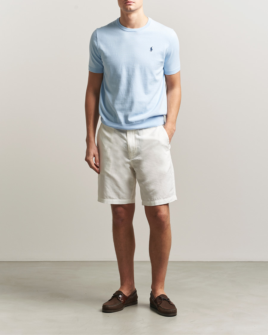 Herren | Shorts | Polo Ralph Lauren | Cotton/Linen Shorts Deckwash White