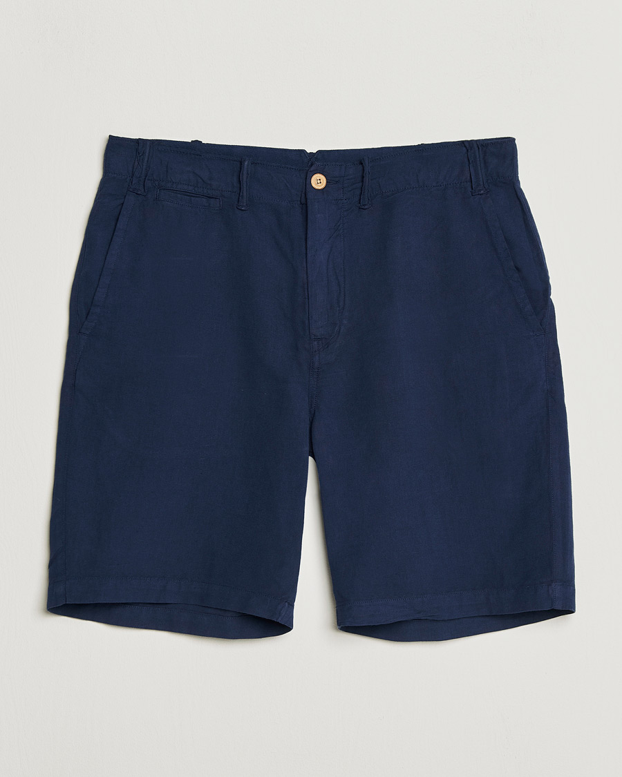 Herren | Shorts | Polo Ralph Lauren | Cotton/Linen Shorts Spring Navy