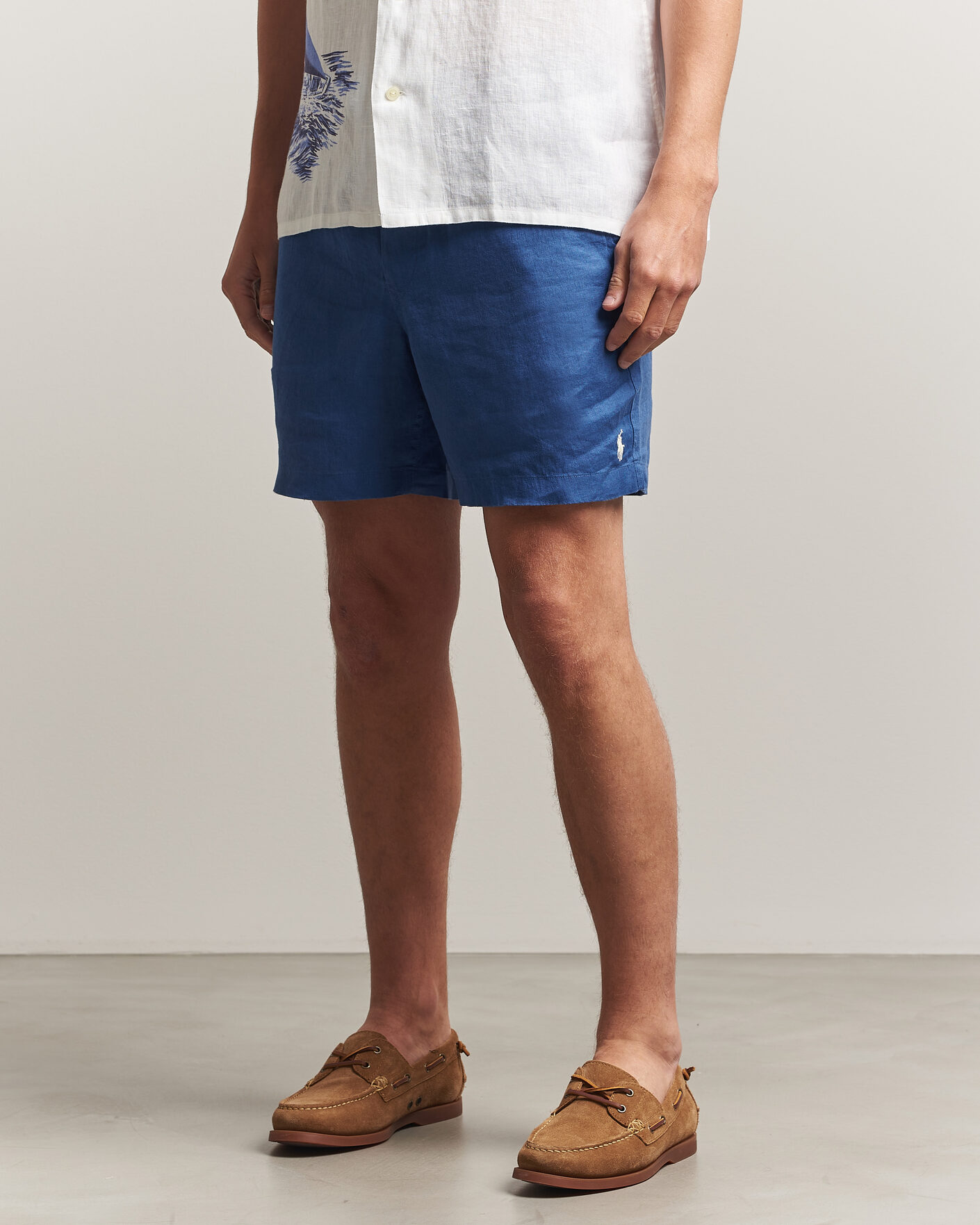 Herren | Shorts | Polo Ralph Lauren | Dyed Linen Shorts Dusty Azure