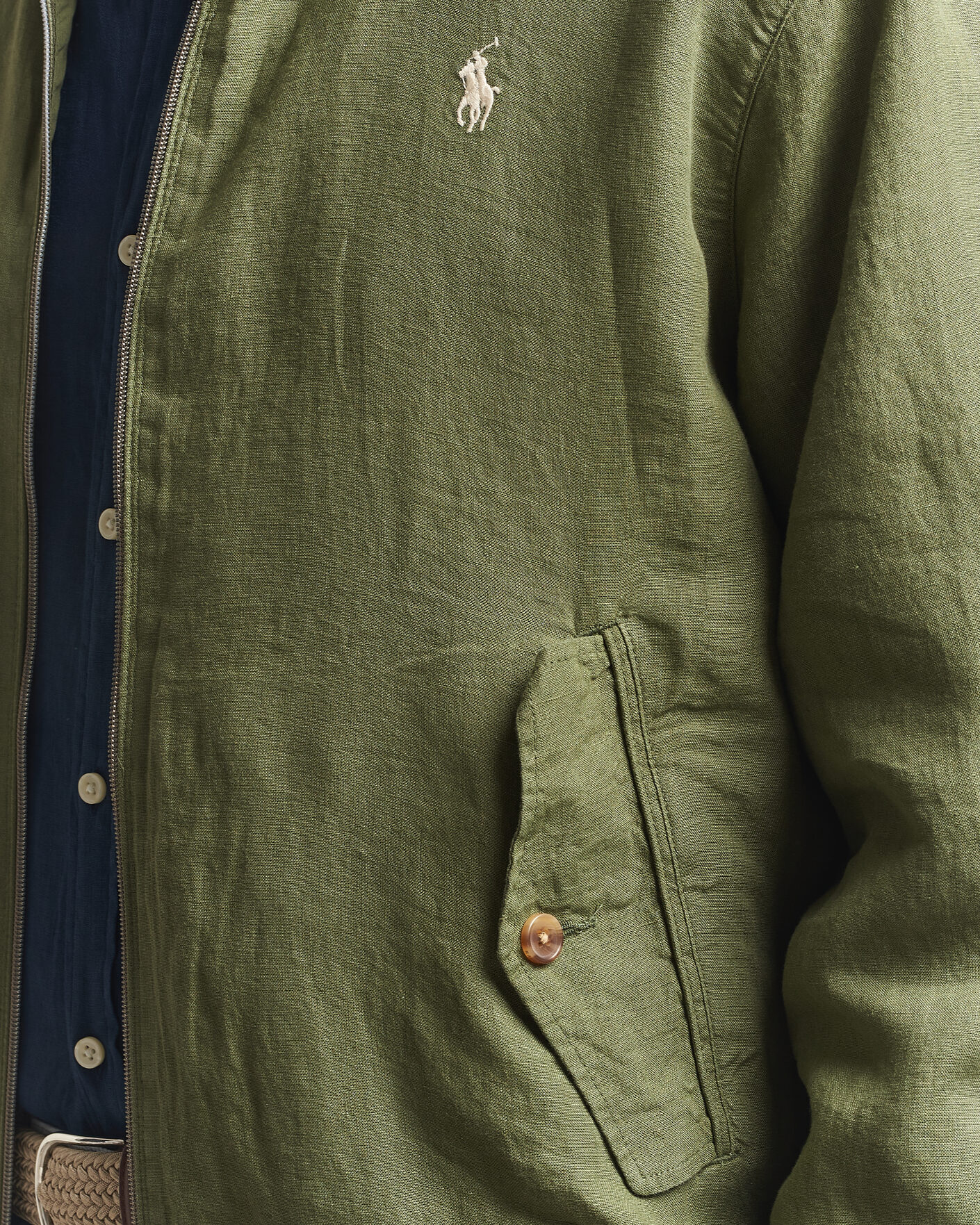 Herren | Jacken | Polo Ralph Lauren | Linen Herringbone Windbreaker Garden Trail