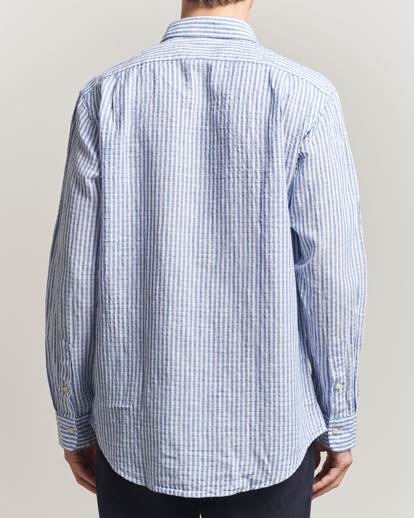 Herren | Hemden | Polo Ralph Lauren | Cotton/Linen Seersucker Shirt Blue/White