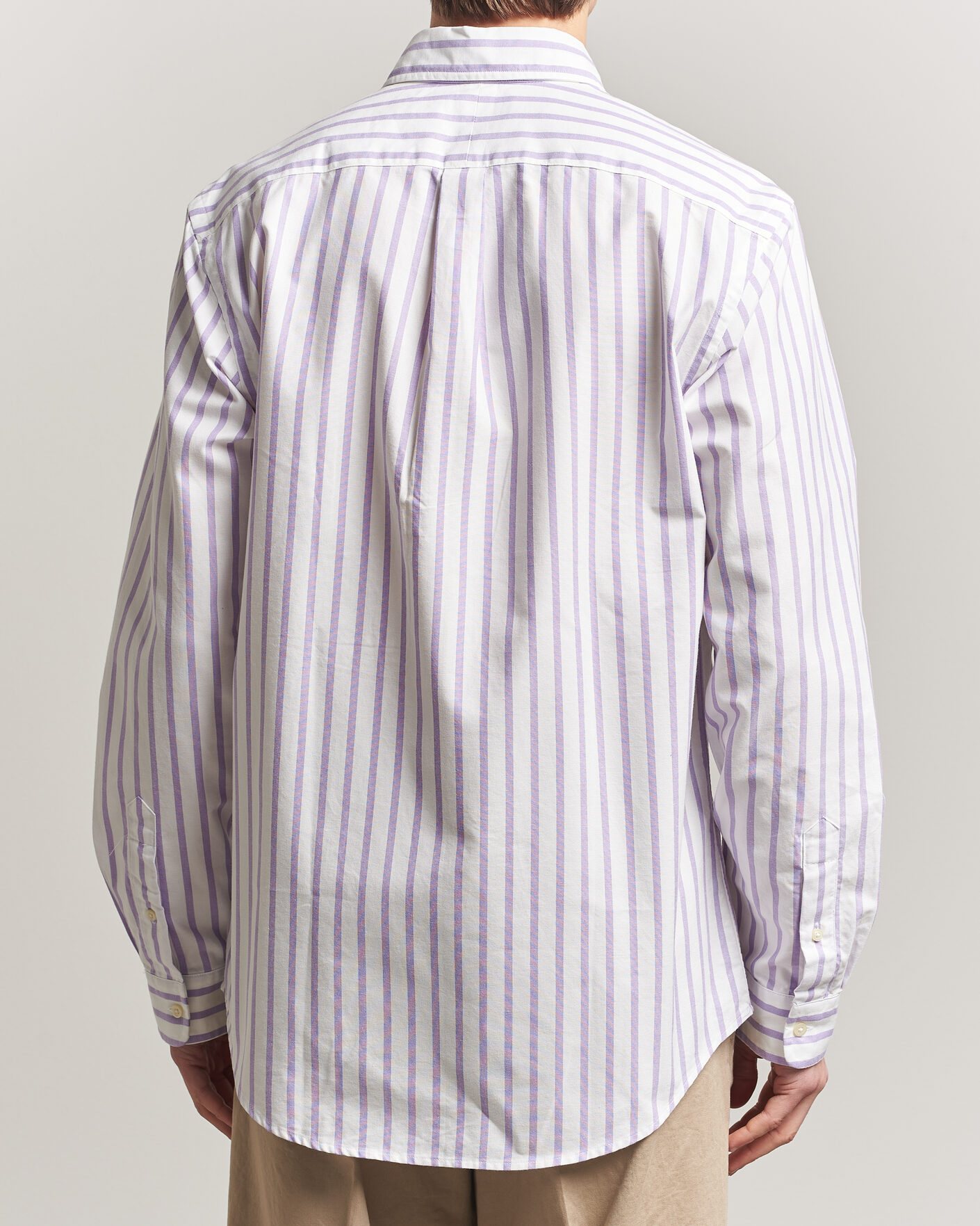 Herren | Hemden | Polo Ralph Lauren | Custom Fit Striped Oxford Shirt Purple