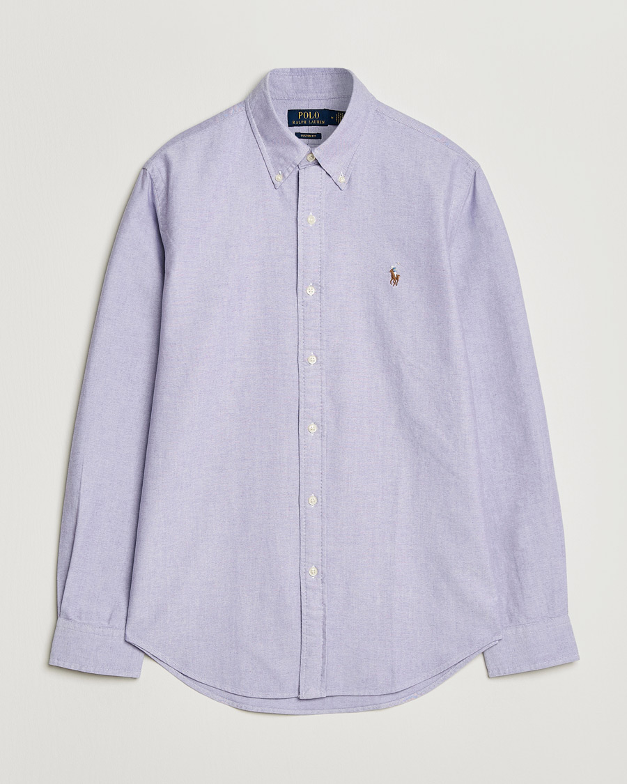 Herren | Hemden | Polo Ralph Lauren | Custom Fit Oxford Shirt Tissel Purple