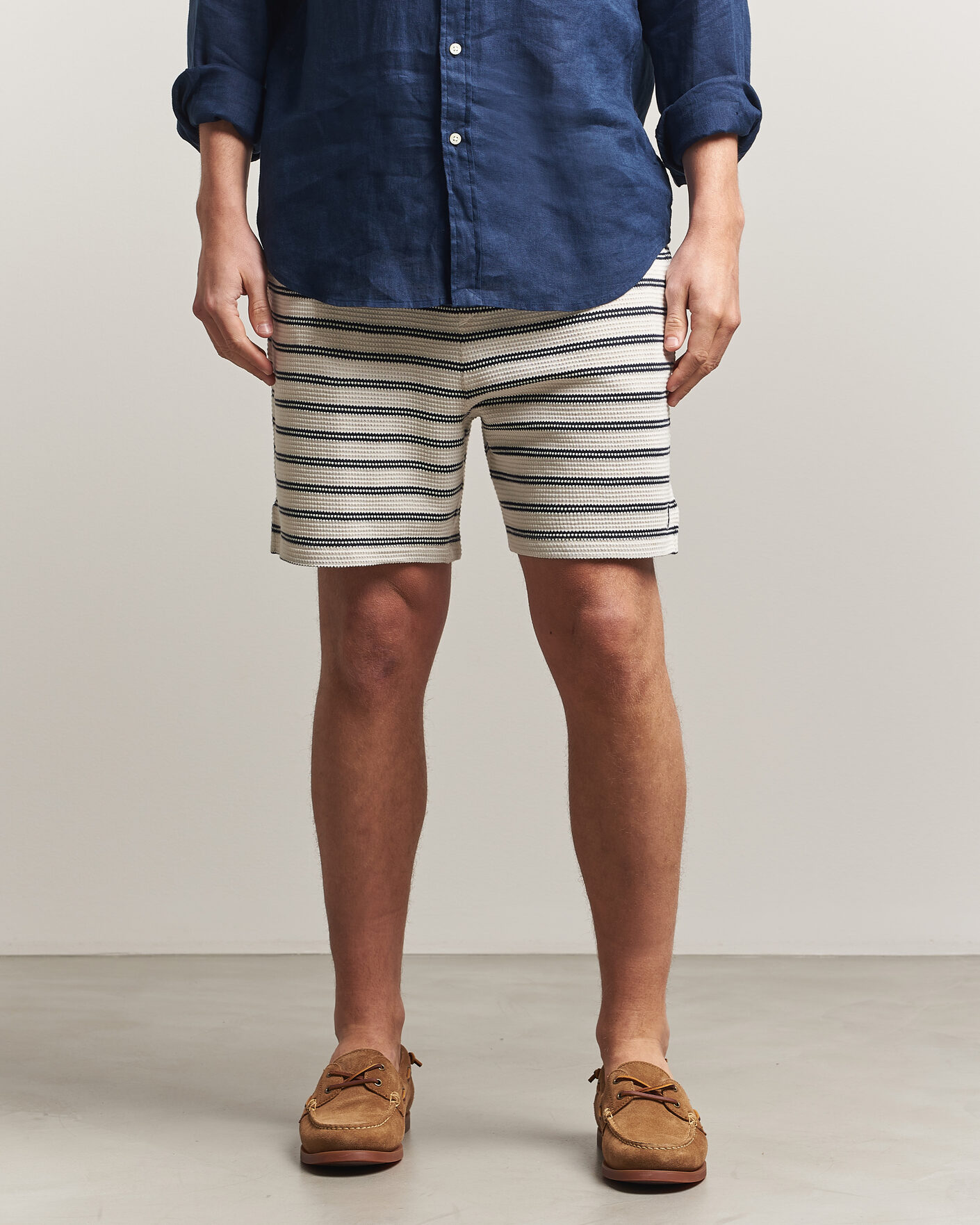 Herren | Shorts | Polo Ralph Lauren | Knitted Shorts Pale Cream/Newport Navy