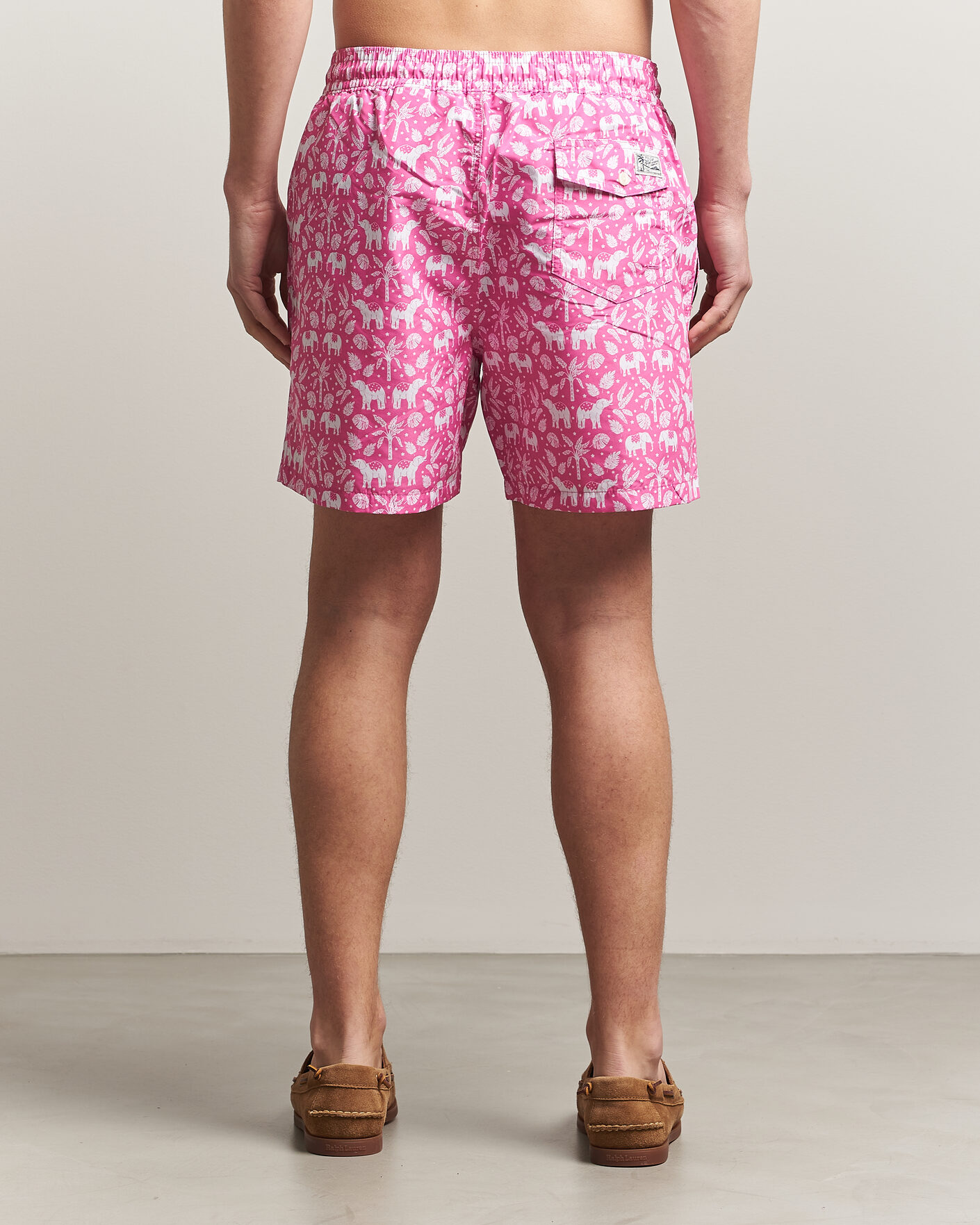 Herren | Polo Ralph Lauren Traveler Print Mid Trunk Pink | Polo Ralph Lauren | Traveler Print Mid Trunk Pink