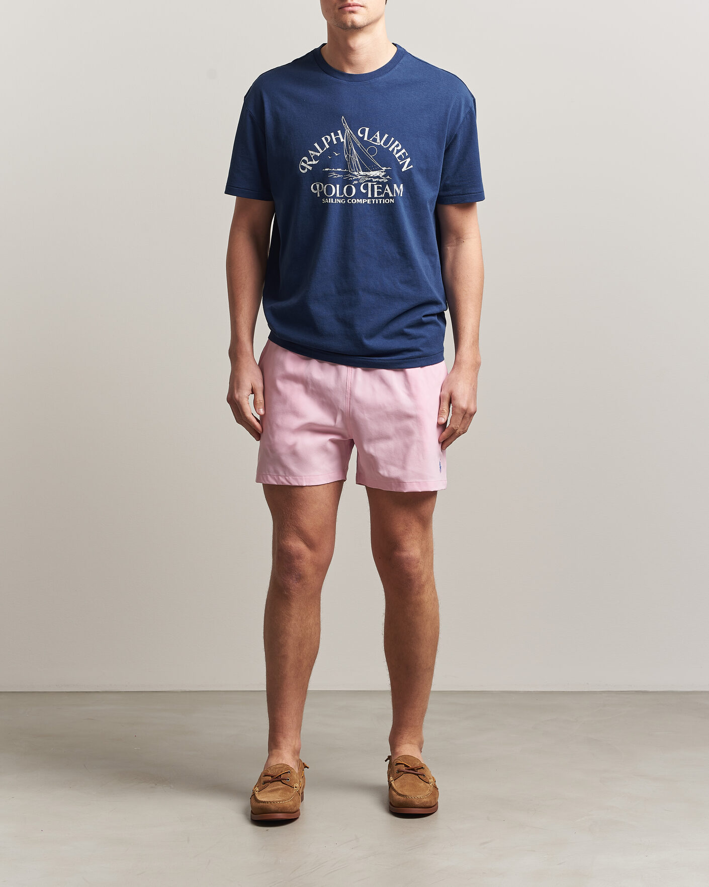 Herren | Badehosen | Polo Ralph Lauren | Traveler Slim Trunk Pink