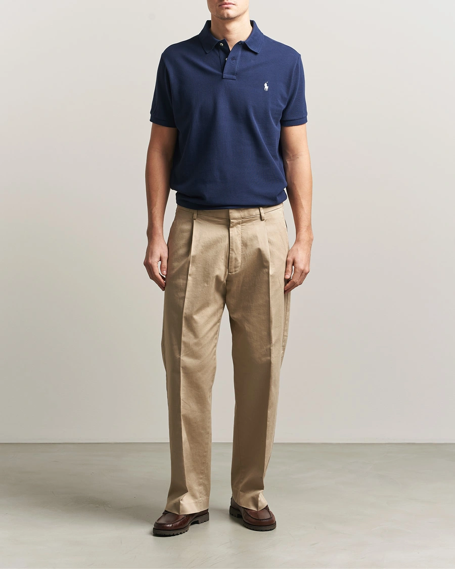 Herren | Poloshirts | Polo Ralph Lauren | Custom Slim Fit Polo Navy