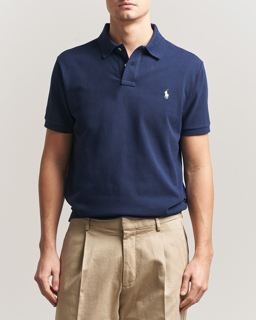Herren | Poloshirts | Polo Ralph Lauren | Custom Slim Fit Polo Navy