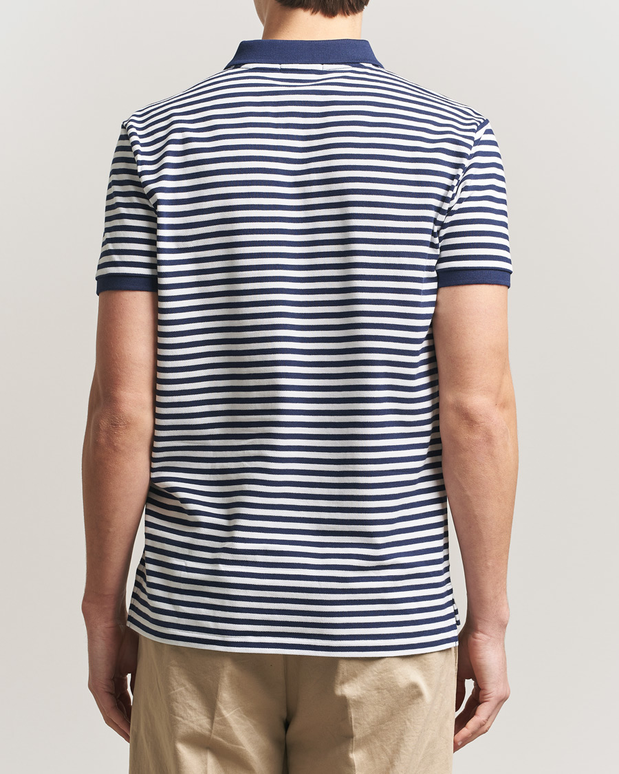 Herren | Poloshirts | Polo Ralph Lauren | Custom Slim Fit Striped Polo Navy/White