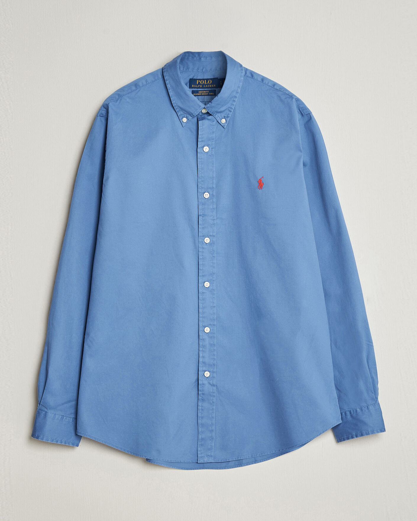 Herren | Hemden | Polo Ralph Lauren | Custom Fit Garment Twill Shirt Nimes Blue